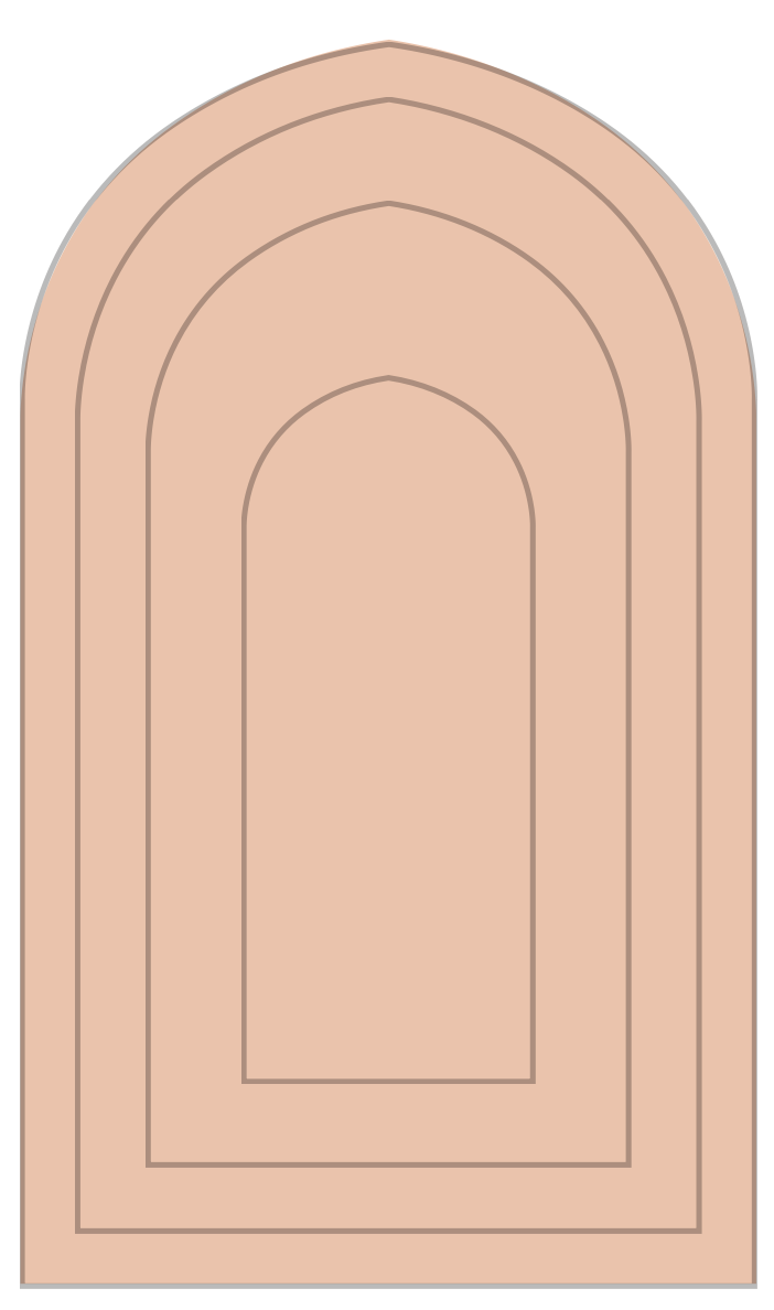 Bouclé Arched Prayer Rug