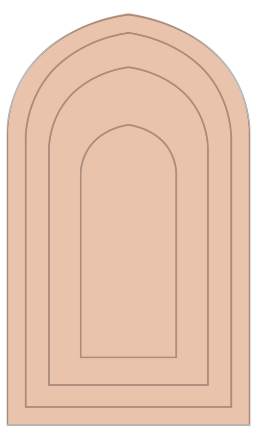 Bouclé Arched Prayer Rug